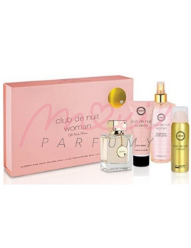 Armaf Club de Nuit Woman, SET: Parfumovaná voda 105ml + Tělové mléko 100ml + Telový sprej 50ml + Tělový závoj 250ml