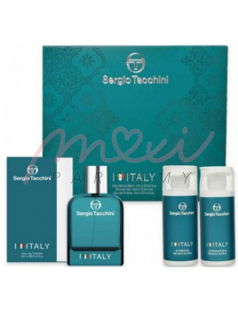 Sergio Tacchini I Love Italy SET: Toaletní voda 100ml + Sprchový gél 100ml + Balzám po holení 100ml