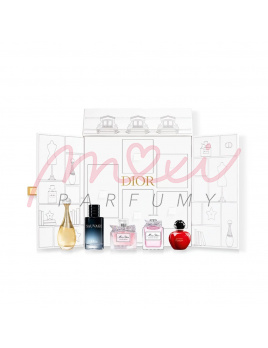 Christian Dior Le Mini 30 Montaigne set - 5x miniatúrka -  Jadore Edp 5ml + Sauvage Edt 10ml + Miss Dior 2021 Edp 5ml + Miss Dior Blooming Bouquet 2023 Edt 5ml + Hypnotic Poison Edt 5ml