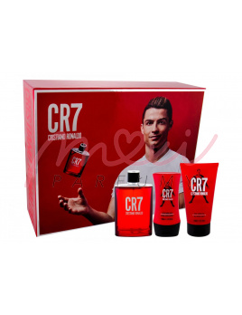 Cristiano Ronaldo CR7 SET: Toaletní voda 100ml + Sprchovací gél 150ml + Tělové mléko 100ml